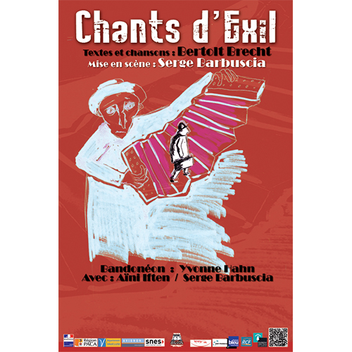Affiche Chants d'Exil Affiche du spectacle chants d'exil par la compagnie Serge Barbuscia