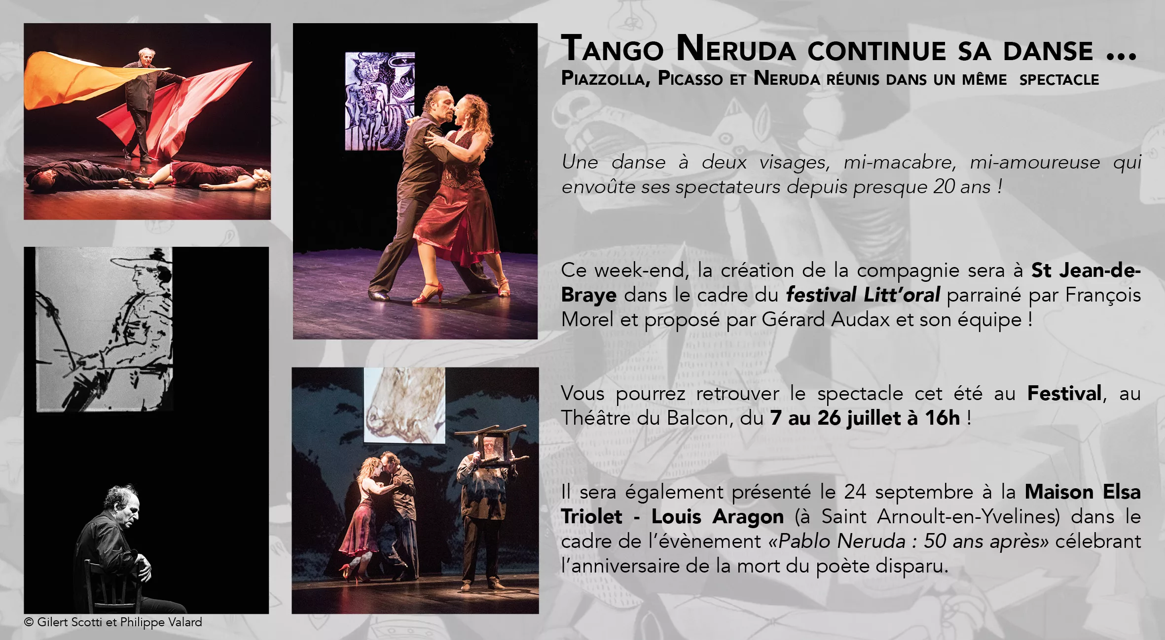 Tango Neruda continue sa danse à St Jean-de-Braye pour le festival Litt'oral