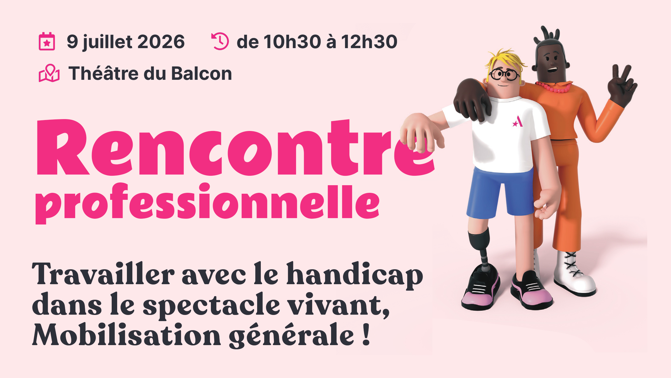 Rencontre professionnelle emploi et handicap le 9 juillet à 10h30
